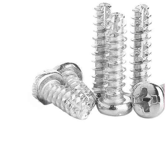 M3/M4/M5 304 Stainless Steel Cross Pan Head Self-Tapping Screws Cutting/Milling Tail for Wood & Metal Fixing