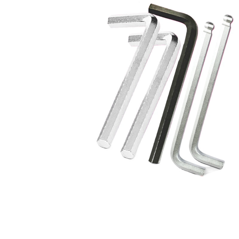 L-Shaped Ball Head Hex Key 2mm Flat Head Single Hex Wrench for DIY Repair Hardware Assembly