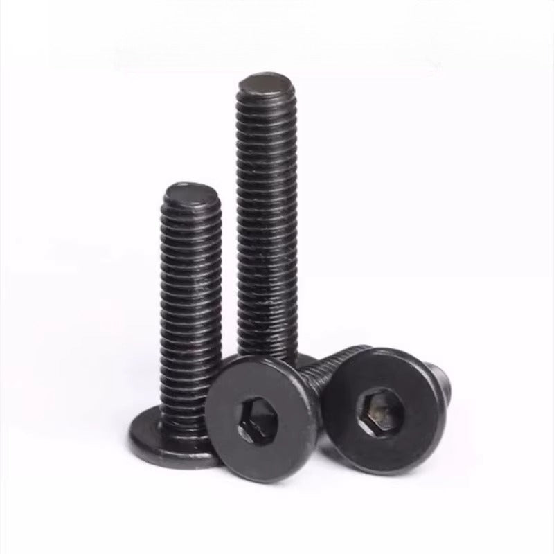 M1.6-M12 Black 304 Stainless Steel Screw Hex Socket Low Head Ultra-Thin Large Flat C Head Bolt