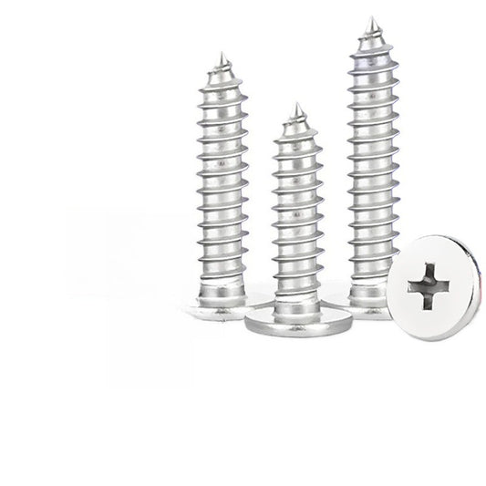 M2/M3 304 Stainless Steel Flat Head Cross Countersunk Self-Tapping Screws –Thin Head for Furniture & Electronics