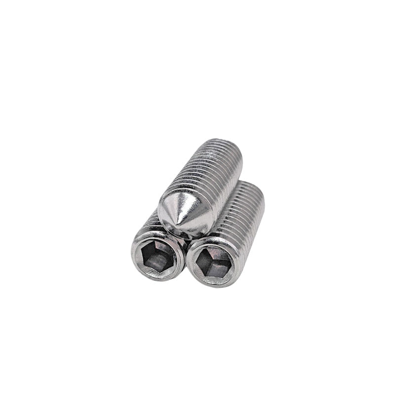 DIN914/GB78 M2-M16 Pointed Set Screw 304/316 Stainless Steel Hex Socket Grub Screw
