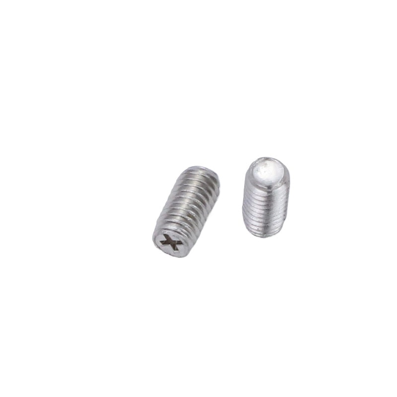 M2/M3/M4/M6 304 Stainless Steel Cross Flat End Set Screws Headless Flat Tail Grub Screws for Machinery & Fixing