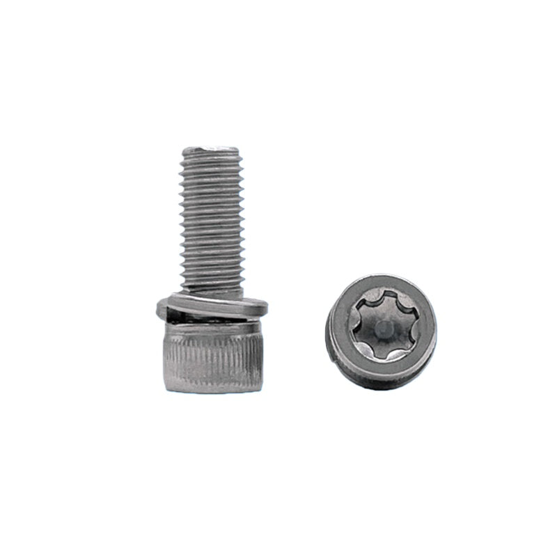 1/4-28 UNF Screw  304 Stainless Steel  Screw  American Torx Cylindrical Head 2-in-1 Precision Machine Screw (With Spring Washer)
