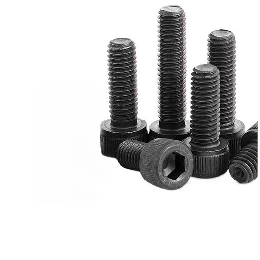 M1.4/M1.6/M2 Grade 12.9 small cup head hexagon screw full tooth black cylindrical head high strength bolt for Precision Machinery & Electronics