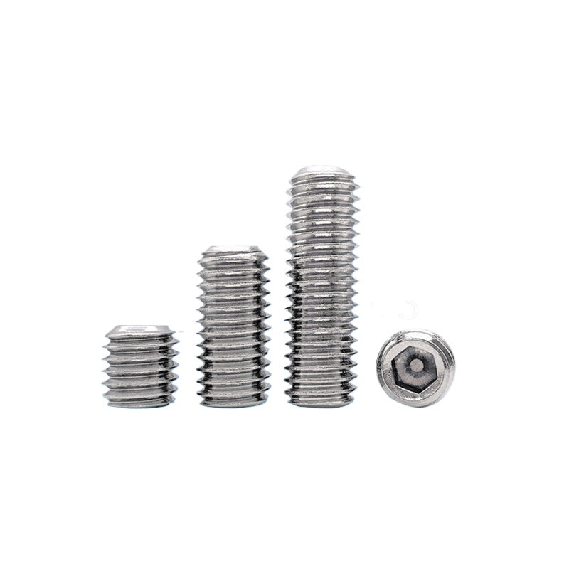 DIN913/GB77 M1.6-M20 Headless Set Screw 304 Stainless Steel Hex Socket Flat End Grub Screw