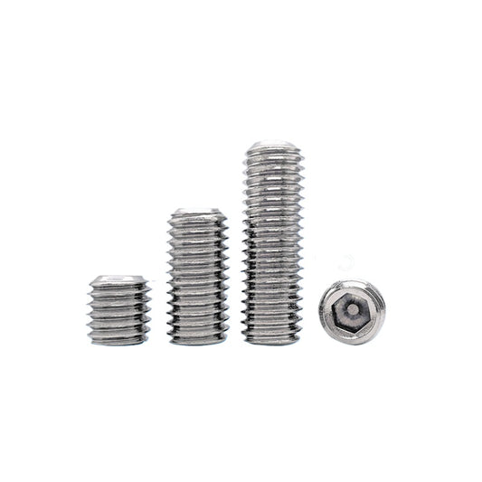 DIN913/GB77 M1.6-M20 Headless Set Screw 304 Stainless Steel Hex Socket Flat End Grub Screw