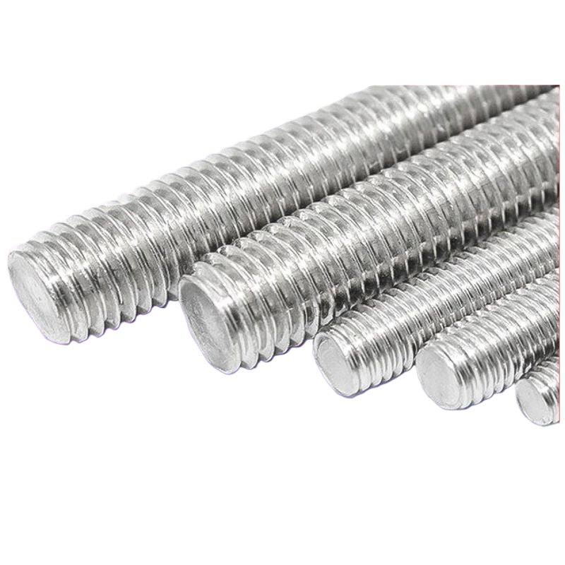 1/2, 3/16, 5/16 304 stainless steel inch full threaded screw through wire tooth strip headless screw for Machinery & Furniture Assembly