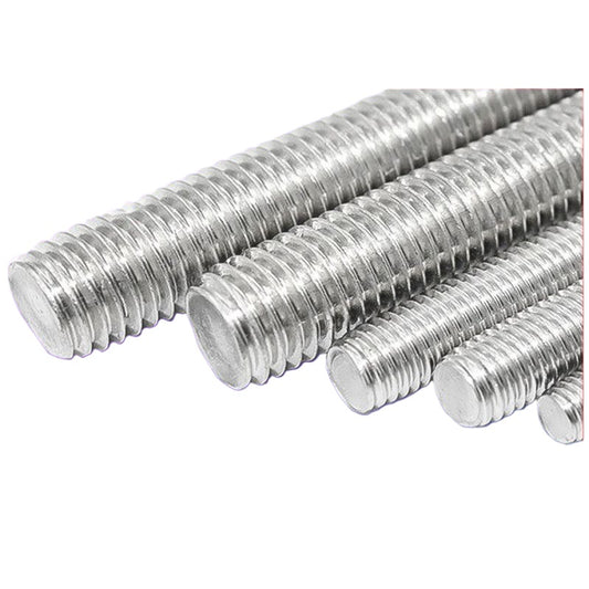 1/2, 3/16, 5/16 304 stainless steel inch full threaded screw through wire tooth strip headless screw for Machinery & Furniture Assembly