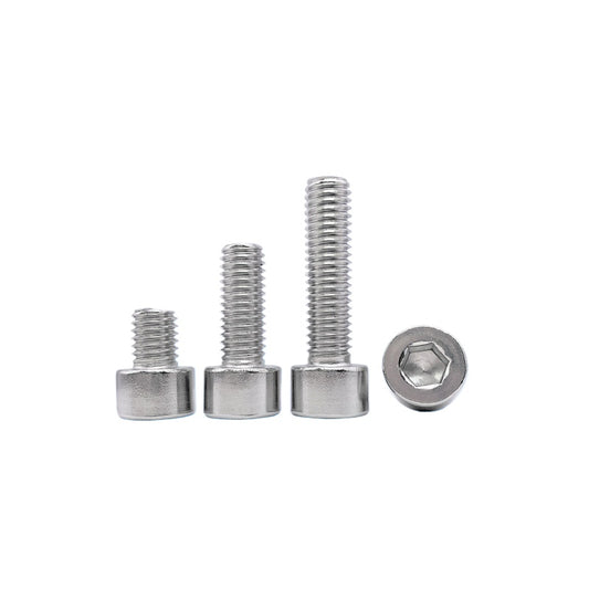 GB70.1  304/316 Stainless Steel Hex Socket Machine Screw Cylinder Cup Head Full/Half Thread Non-Knurled Screw