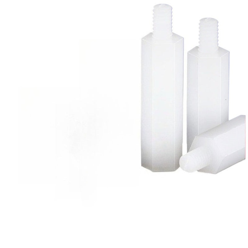 M2/M2.5/M3/M4 Nylon Single Pass Stud Plastic Stud Yin and Yang Isolation Column PC Isolation Interval Support Column for Electronic Circuit Boards