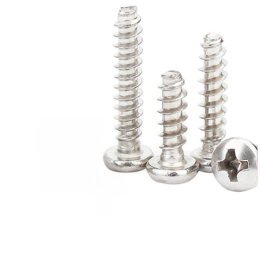 M1.2 M1.4 M1.6 Nickel Plated Phillips Pan/Round Head Flat Tail Self Tapping Screws - Small Precision Screws for Electronics & Models