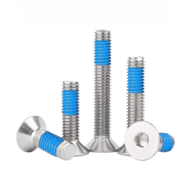 180 ° dispensing 304 countersunk head hexagon bolt DIN7991 flat cup flat head gluing screw M2-M8
