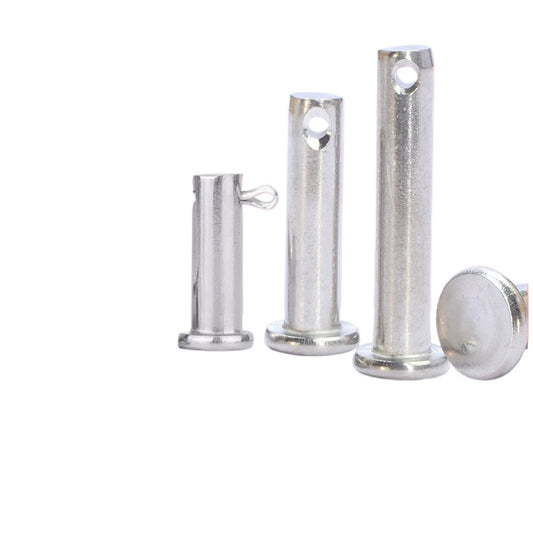 M3M4M5M6M8M10 304 Stainless Steel Pin Flat Head Holed Latch Locating Pin Fixed Pin Cylinder Pin  for Furniture & Equipment Connection