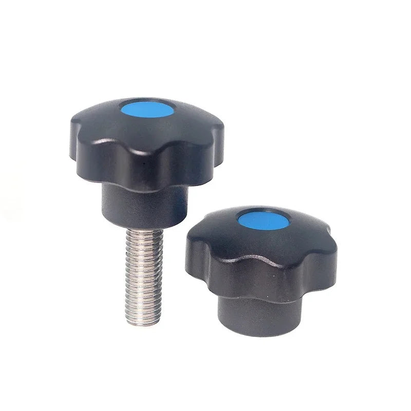 high quality 1pcs 304 stainless steel Plastic seven-star handle bakelite hand tightening screw M5-M12